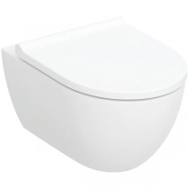 Geberit Acanto Set WWC m. WC-Sitz, Tiefspüler TFlush, geschl.Fo, T:53cm, weiß,KeraTect