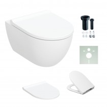 Geberit Acanto wandhängendes Tiefspül-WC mit KeraTect Beschichtung, weiß 502774008