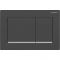 Geberit Omega30 BetPl., für 2-Mengen-Sp. schwarz matt lackiert, Etc. /hgl.verchr.