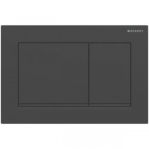 Geberit Omega30 BetPl., für 2-Mengen-Sp. schwarz matt lackiert, Etc. /schwarz