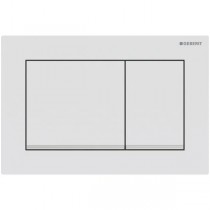 Geberit Omega30 BetPl., für 2-Mengen-Sp. weiß matt lackiert, Etc. / hgl.verchr.