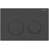 Geberit Omega20 BetPl., für 2-Mengen-Sp. schwarz matt lackiert, Etc. /schwarz