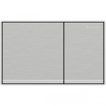 Geberit Betätigungsplatte Omega60, für 2-Mengen-Spülung, Chrom gebürstet