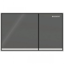 Geberit BetPl. Omega60, für 2-Mengen-Sp. lava, verspiegelt, hochglanz-verchromt