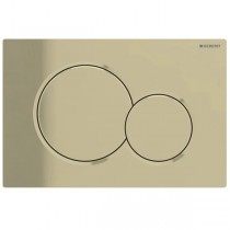 Geberit Betätigungsplatte Sigma01, für 2-Mengen-Spülung, edelmessing galvanisiert