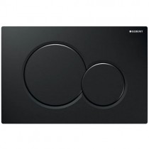 Geberit Betätigungsplatte Sigma01, für 2-Mengen-Spülung, tiefschwarz RAL 9005
