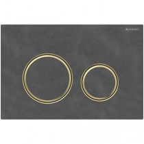 Geberit Betätigungsplatte Sigma21, für 2-Mengen-Spülung Messing, Mustang Schiefer