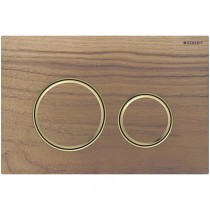 Geberit Betätigungsplatte Sigma21, für 2-Mengen-Spülung Messing, Nussbaum amerikanisch