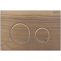 Geberit Betätigungsplatte Sigma21, für 2-Mengen-Spülung rotgold, Nussbaum amerikanisch