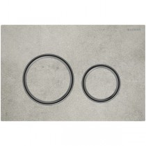 Geberit Betätigungsplatte Sigma21, für 2-Mengen-Spülung schwarzchrom, Betonoptik
