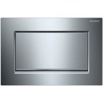 Geberit Betätigungsplatte Sigma30, für Spül-Stopp-Spülung, Glanzchrom / Chrom gebürstet / Glanzchrom