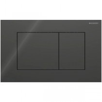 Geberit Sigma 40 BetPl., für 2-Mengen-Spülung Square, Glas schwarz