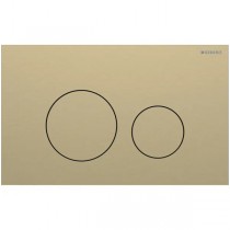 Geberit Sigma 40 BetPl., für 2-Mengen-Spülung Round, messingfarben gebü./Etc