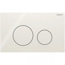 Geberit Sigma 40 BetPl., für 2-Mengen-Spülung Round, Glas, sand-grau