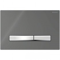 Geberit Betätigungsplatte Sigma50 für 2-Mengen-Spülung Rauchglas