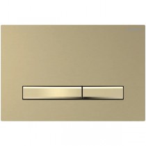 Geberit Sigma50 BetPl., für 2-Mengen-Spülung Metallfarbe messing., messing. gebü./Etc