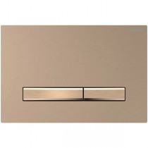 Geberit Sigma50 BetPl., für 2-Mengen-Spülung Metallfarbe rotgold, rotgold gebü./Etc