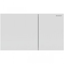 Geberit Sigma70 BetPl., für 2-Mengen-Spülung Edelstahl mattweiss lackiert