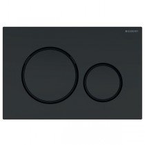 Geberit Betätigungsplatten Sigma20, für 2-Mengen-Spühlung schwarz matt lackiert, beschichtet