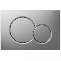 Geberit Betonplatte Sigma01, für 2-Mengen-Spühlung mattchrom-lackiert