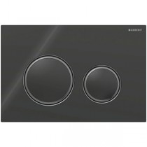 Geberit Betonplatten Sigma 21, für 2-Mengen-Spülung schwarzchrom, schwarz