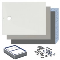 GEBERIT CleanFloor30 Duschfläche 1800 x 900 x 35 mm integriert, mit Dichtvlies, Mittelablauf, verschiedene Farben und Montagezubehör zur Auswahl