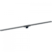 GE Duschrinne CleanLine80 30-90cm schwarz Chrom poliert