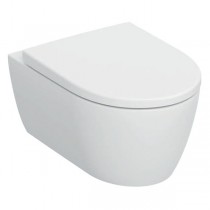 Geberit iCon Set WWC, Tiefsp., geschl. Form TurboFlush, WC-Sitz, T:53cm, weiß matt