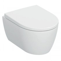 Geberit iCon Set WWC Tiefsp., verk., geschl. TurboFlush, WC-Sitz, T:49cm, weiß matt