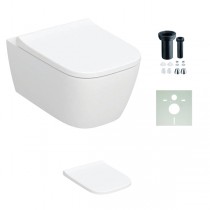 Geberit iCon Wand-WC-Tiefspüler, geschlossen TurboFlush, T:53cm, weiß 503162001