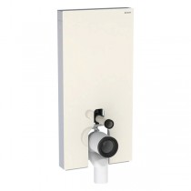 Geberit Monolith Plus Sanitärmodul f. SWC 101cm, Glas sand-grå /Aluminium
