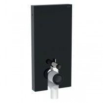 Geberit Monolith Plus Sanitärmodul f. SWC 101cm, Glas sort / alu. schwarzchrom