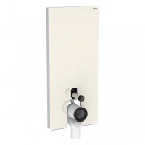 Geberit Monolith Plus Sanitärmodul f. SWC 114cm, Glas sand-grå /Aluminium