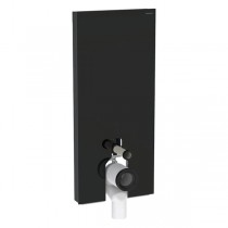 Geberit Monolith Plus Sanitärmodul f. SWC 114cm, Glas sort / alu. schwarzchrom