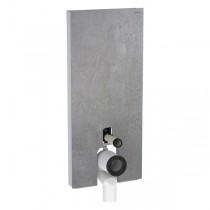 Geberit Monolith Plus Sanitärmodul f. SWC 114cm Steinzeug Betonoptik, Aluminium