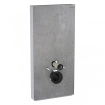 Geberit Monolith Plus Sanitärmodul f. WWC 101cm Steinzeug Betonoptik, Aluminium