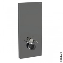 Geberit Monolith Plus Sanitärmodul f. WWC 114cm, Glas lava / alu. schwarzchrom