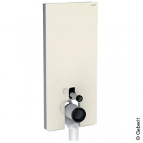 Geberit Monolith Sanitärmodul für Stand-WC 114cm, Glas sand-grau, Aluminium