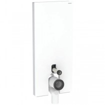 Geberit Monolith Sanitärmodul für Stand-WC 114 cm Glas weiß
