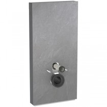 Geberit Monolith Sanitärmodul für Wand-WC 101cm Steinzeug Schieferoptik, Alu.