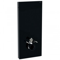 GE Monolith Sanitärmodul für Wand-WC 114cm Glas schwarz, Alu. schwarzchrom