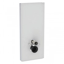Geberit Monolith Sanitärmodul für Wand-WC 114cm, Glas weiß / Aluminium gebürstet