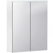 GE Option Basic Spiegelschrank m. Beleuchtung, zwei Türen, 60x67,5x14cm