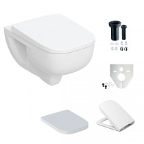 Geberit Renova Plan Wand-WC-Tiefspüler TurboFlush, T:54cm, weiß, KeraTect 503152008