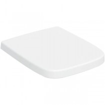 Geberit Renova Plan WC-Sitz, eckiges Design Bef.ob., m.Absenka., Quick Release, weiß