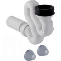 GE Schneckengeruchsverschluss für Urinal mit Montagezubehör d50 Abgang horizontal