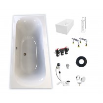 Geberit Soana Duo 1800x800mm Badewanne weiß 554007011