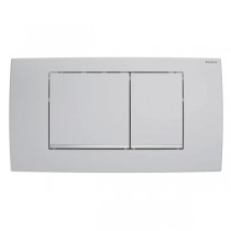 Geberit BetPl. Twinline30, für 2-Mengen-Sp. mattchrom-lackiert, easy-to-clean-besch