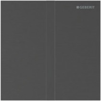 Geberit Typ 40 UR-Strg. m. elektron. Sp-Ausl. Batt.-Betr., Square, schw-chr. gebü./Etc