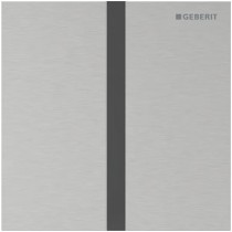 Geberit Typ 40 UR-Strg. m. elektron. Sp-Ausl. Netz.-Betr., Square, edelst. gebü./Etc